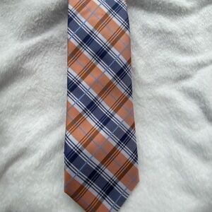 Saddlebred Orange and Blue Plaid Tie